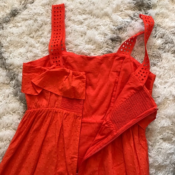 NWT J Crew Hibiscus Eyelet Ruffle Dress G4621 10 - Picture 12 of 16